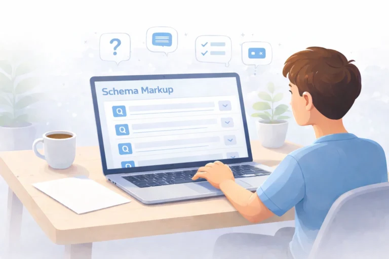 what is schema markup in SEO concept with structured data and rich results