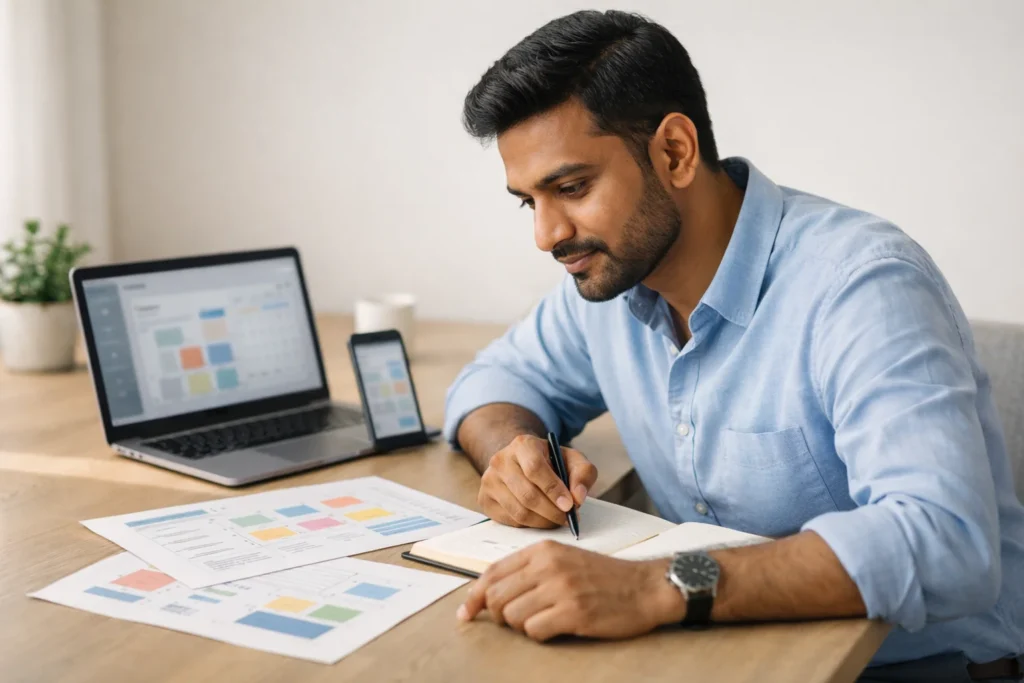 social media strategy planning for an Indian business team