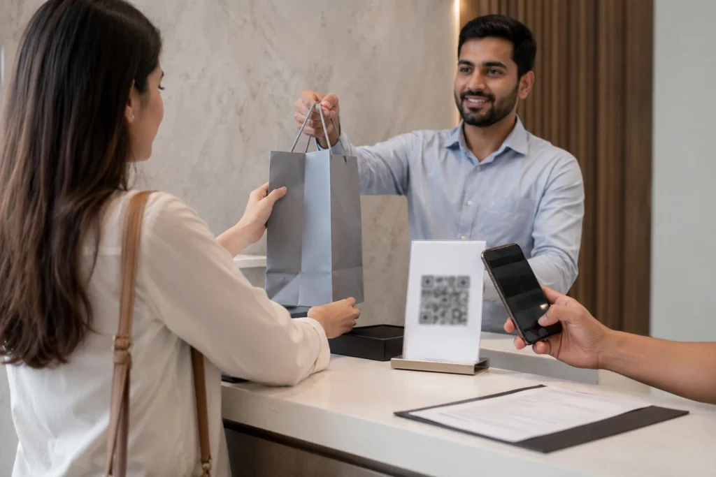 Google Business Profile review QR code for customer feedback