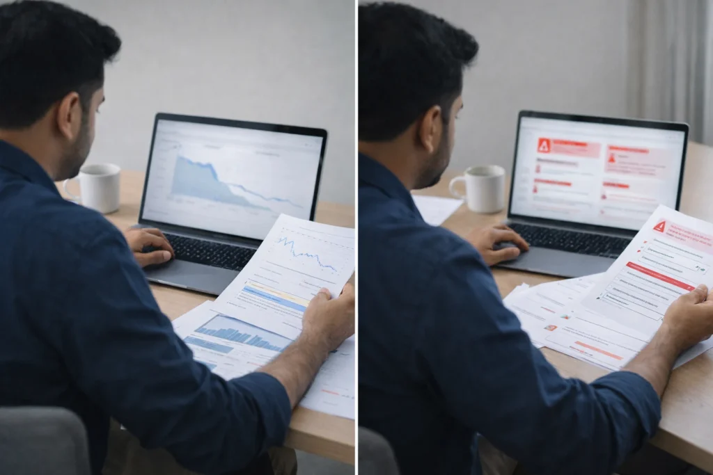 google core update vs spam update comparison scene